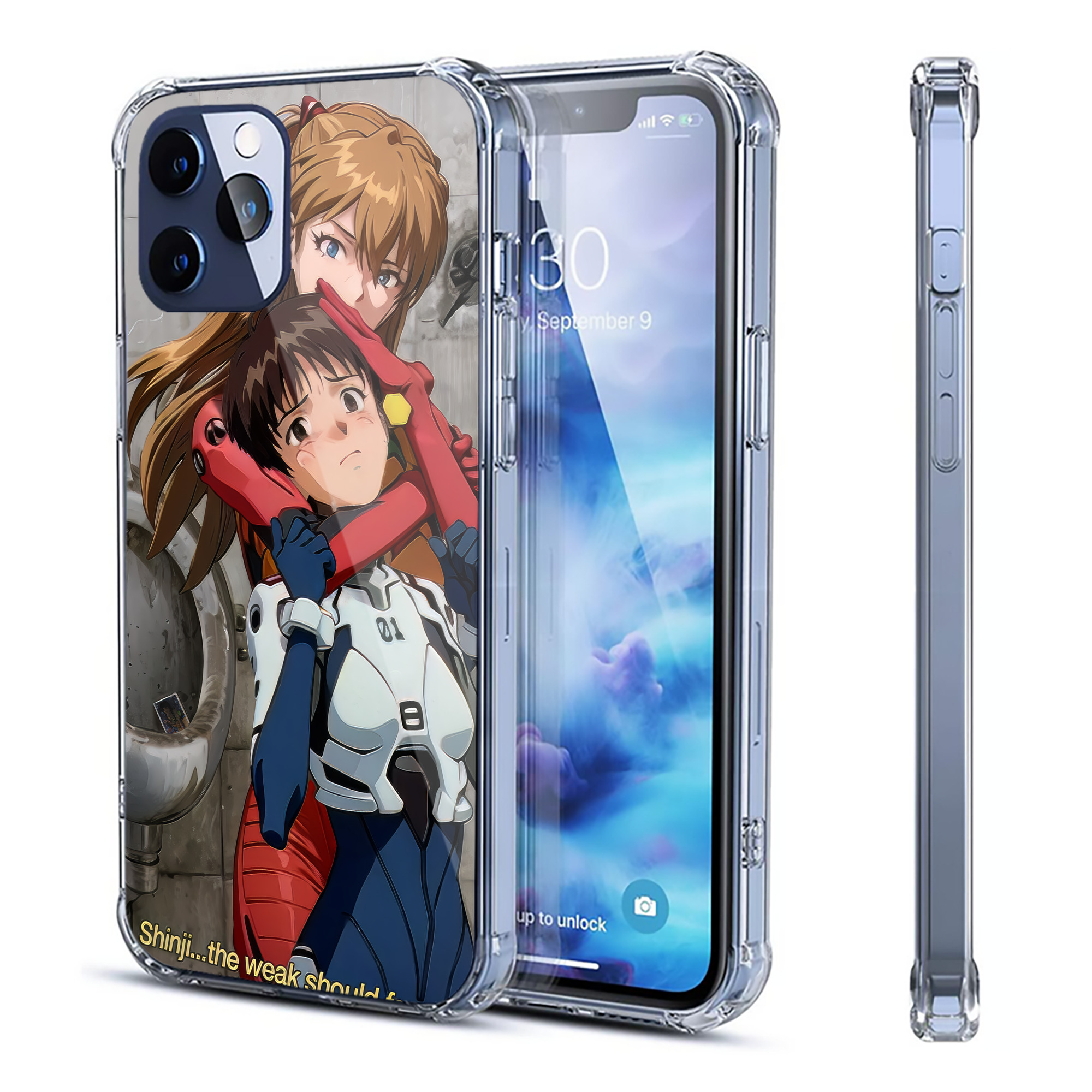 （画像用） EVA 新世紀エヴァンゲリオン 【iPhone 12シリーズ対応】透明スマホケース（クリアソフトケース）